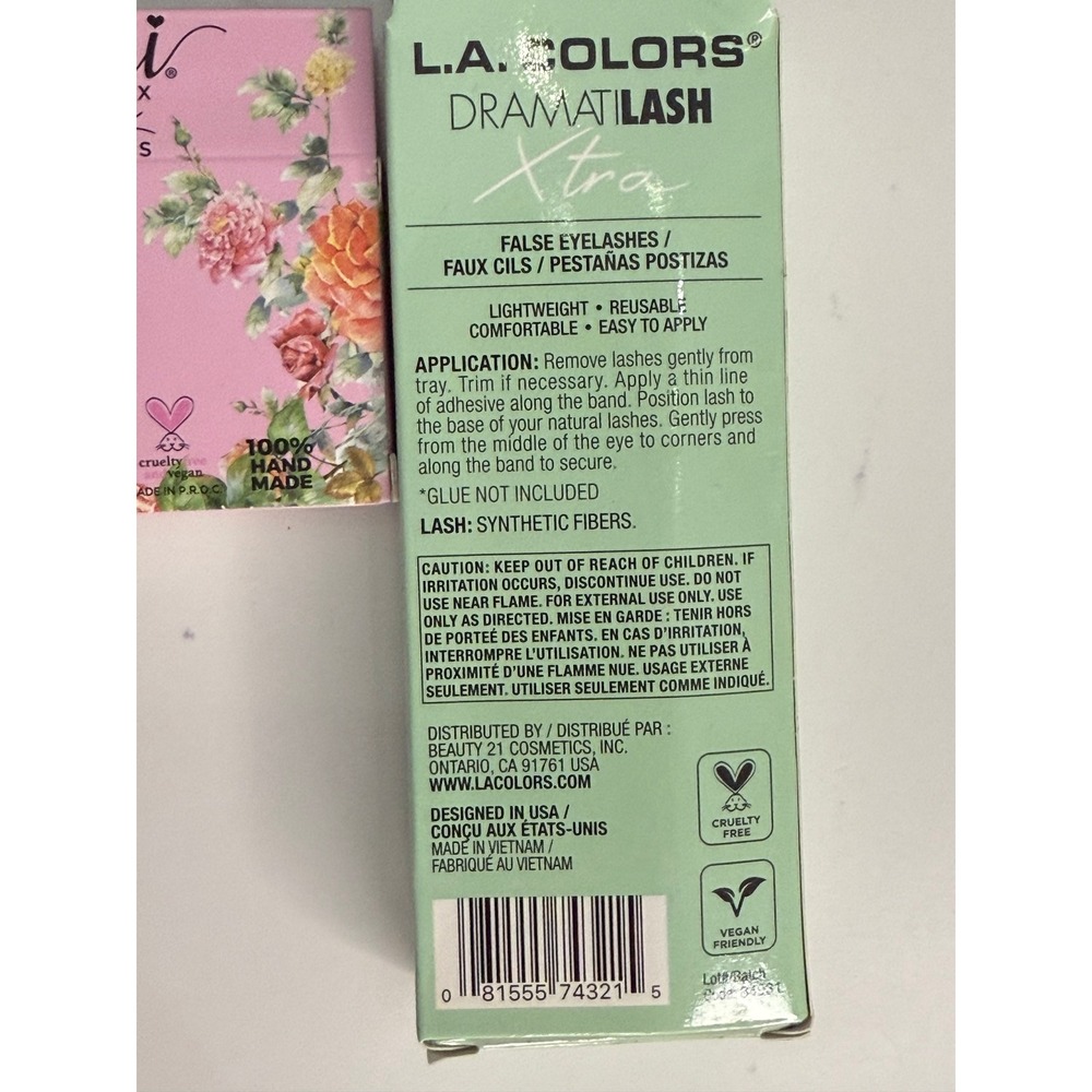 Ardell Kiss WetnWild & LA Colors Assorted False EyeLashes Mink Limited Edition - Picture 9 of 12